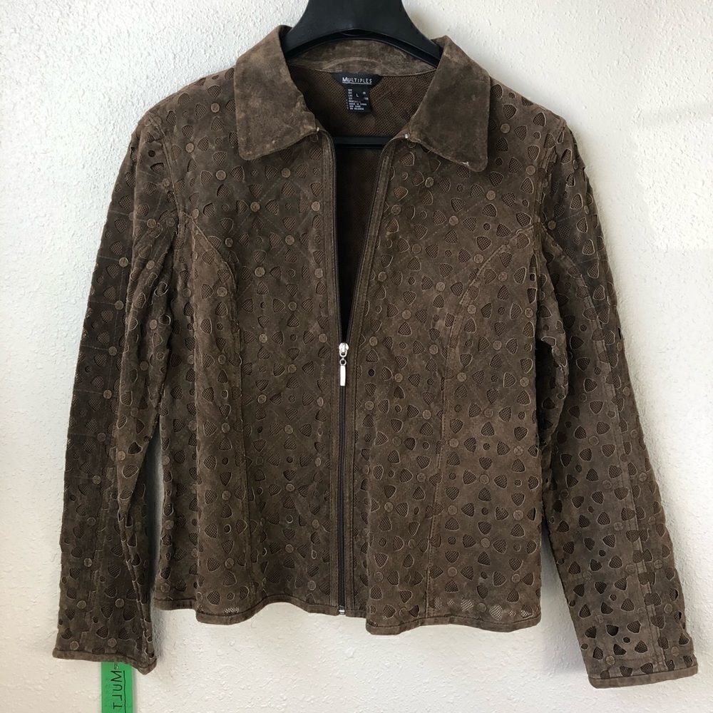 Multiples Leather Jacket Size L